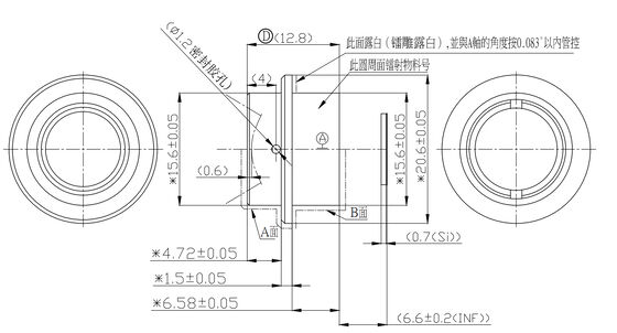 FWD-9.1 9.1mm F1.1 640×512@12μm LWIR Motorized Zoom Lens με μήκος κύματος 8-12 μm για θερμική απεικόνιση